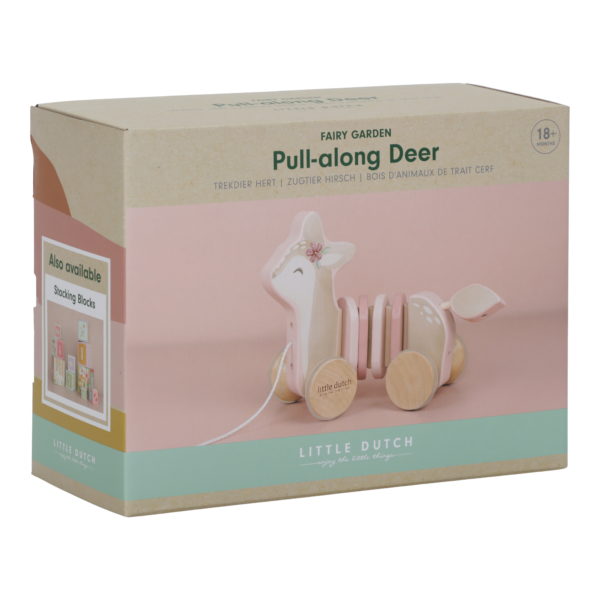 Pull-along wood Deer - Fairy Garden FSC